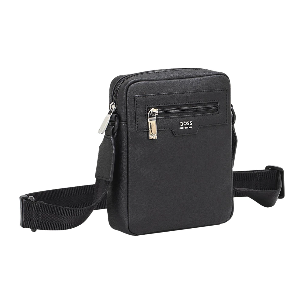 Hugo Men's Black Cross Body Messenger, One Size, Lewys Crossbody Bag
