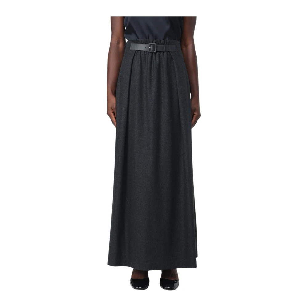 Emporio Armani Lange Rok met Stijl Gonna Gray Dames