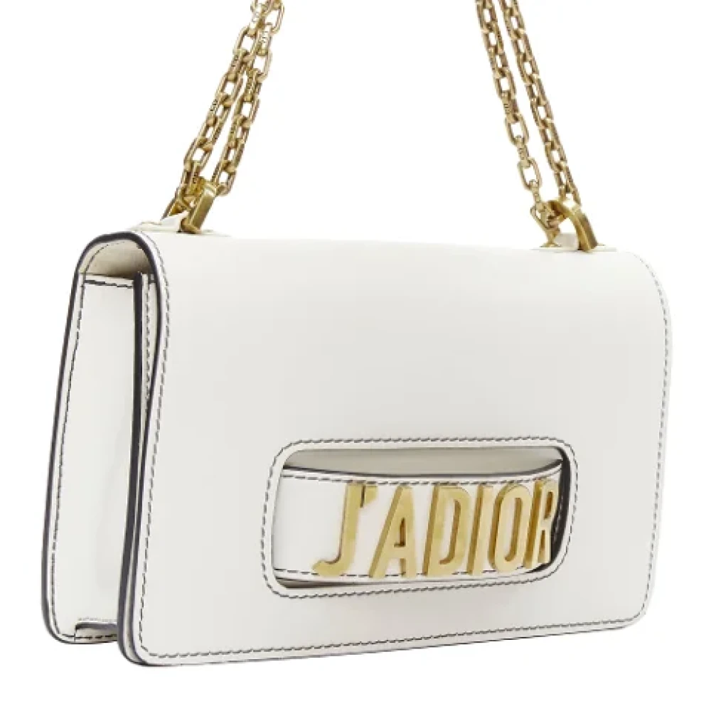 Dior Vintage Pre-owned Leather crossbody-bags White Dames