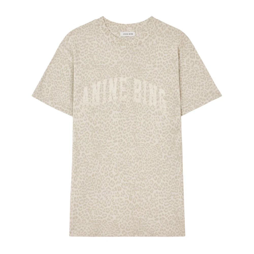 Anine Bing Women's Beige T-Shirts, L, T-Shirts