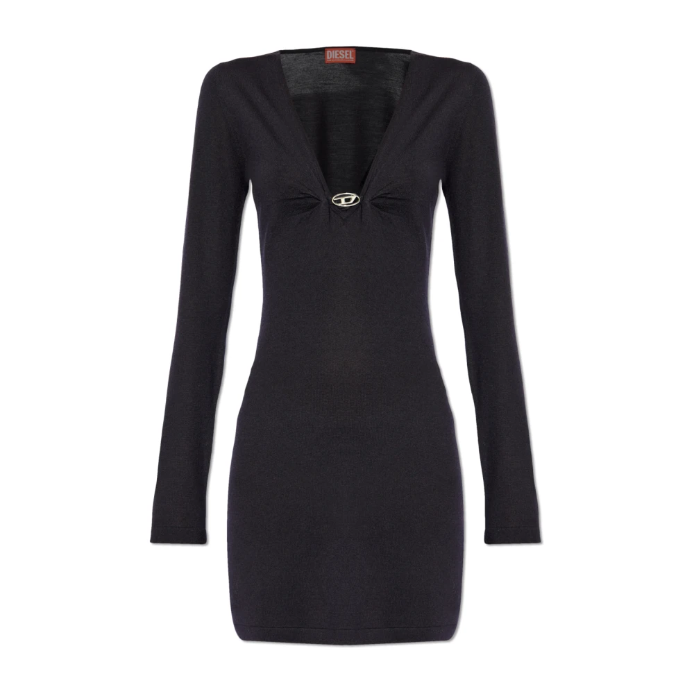 Diesel Jurk M-Placky Black Dames