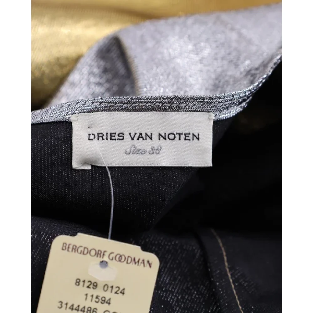 Dries van Noten Pre-owned Polyester dresses Gray Dames