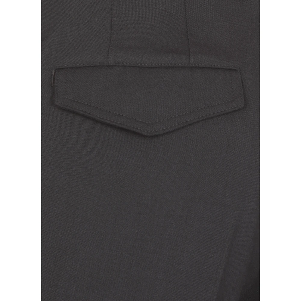 PESERICO Blauwe Wollen Cargo Broek Blue Heren