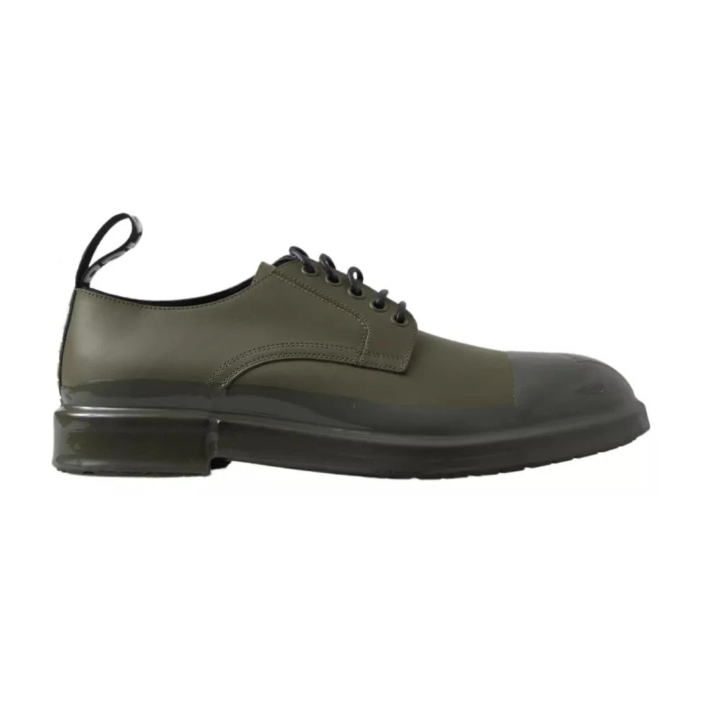 Dolce & Gabbana Green Leather Rubber Sole Dress Shoes - EU41/US8 - Image 2