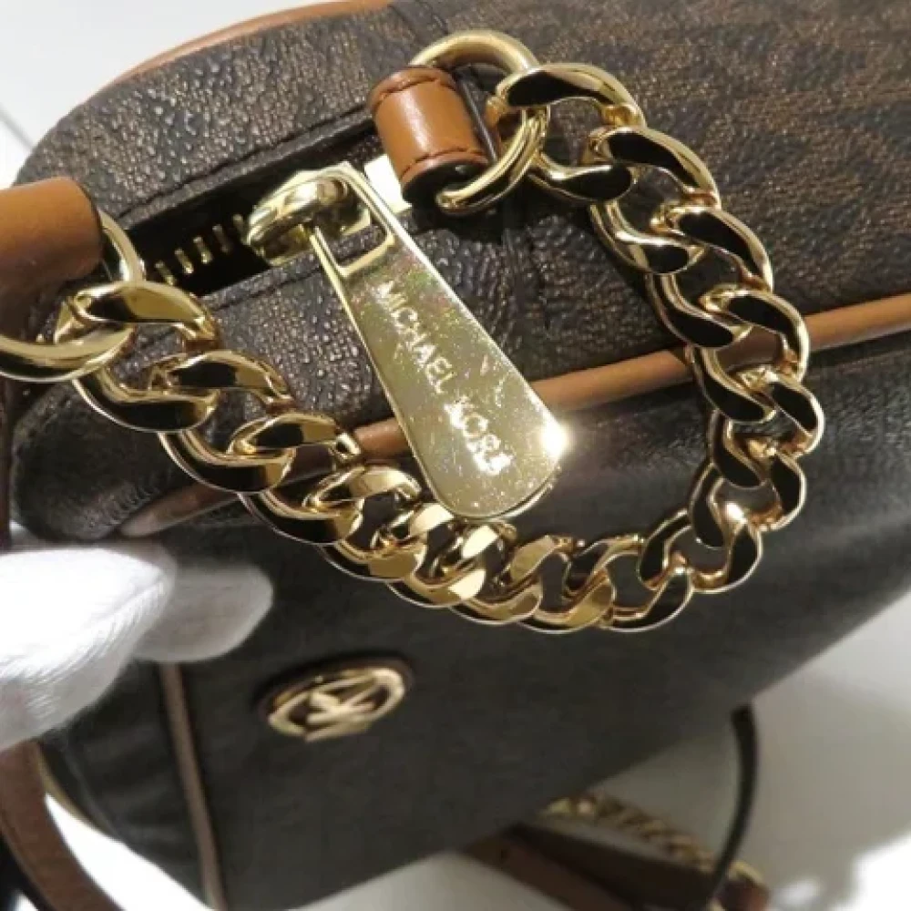 Michael Kors Pre-owned Fabric shoulder-bags Brown Dames