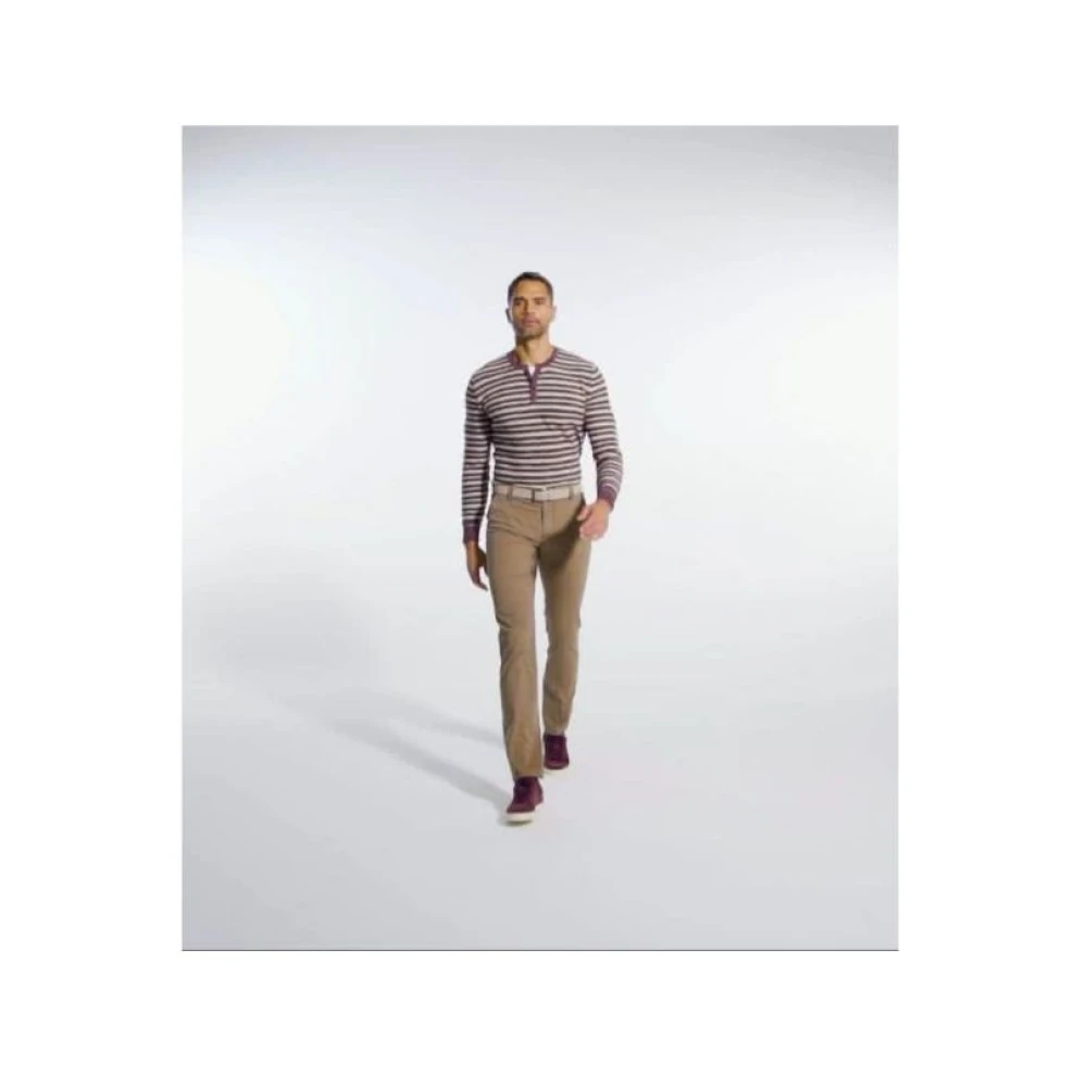 Meyer Beige Modern Fit Chino's Beige Heren