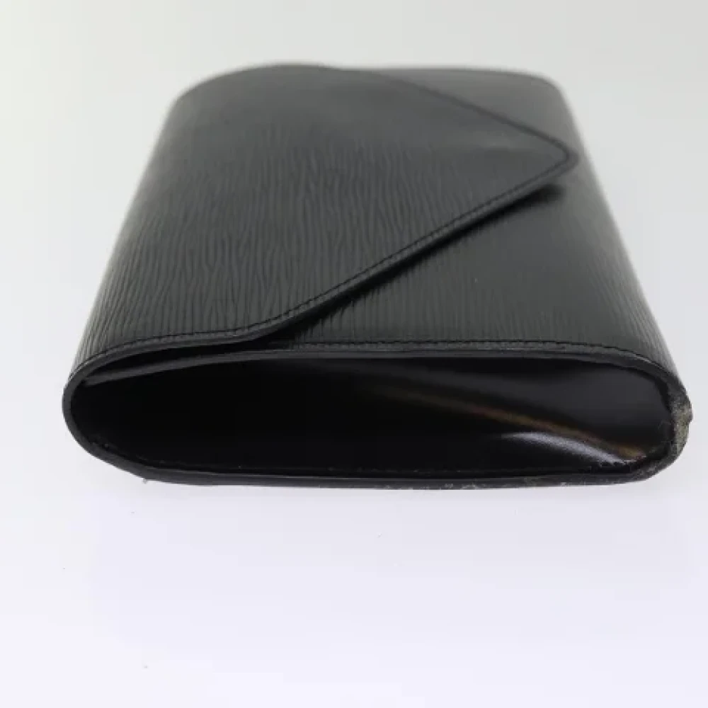 Louis Vuitton Vintage Pre-owned Leather clutches Black Dames