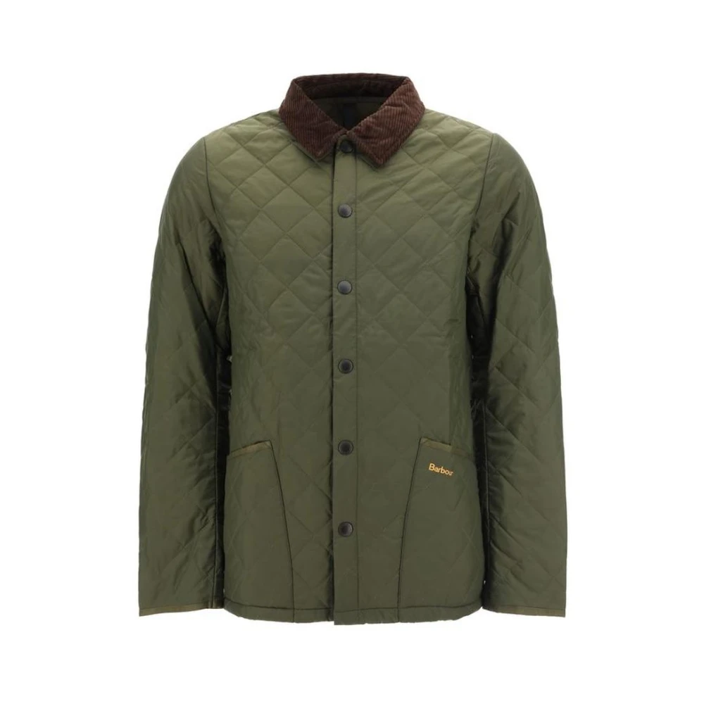 Barbour Men's Green Heritage Liddesdale Quilted Jacket - Light Jackets - Xl - Jackets
