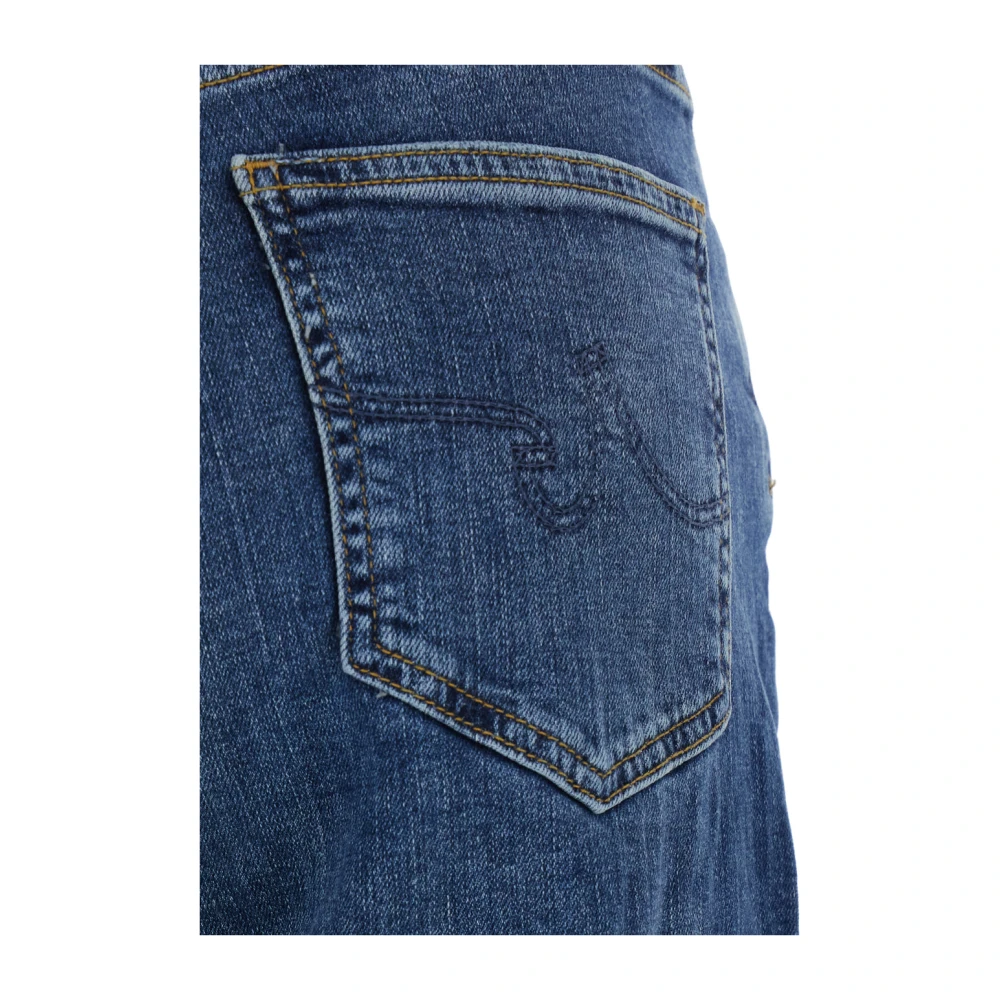 adriano goldschmied Blauwe Denim Jeans met Logopatch Blue Dames