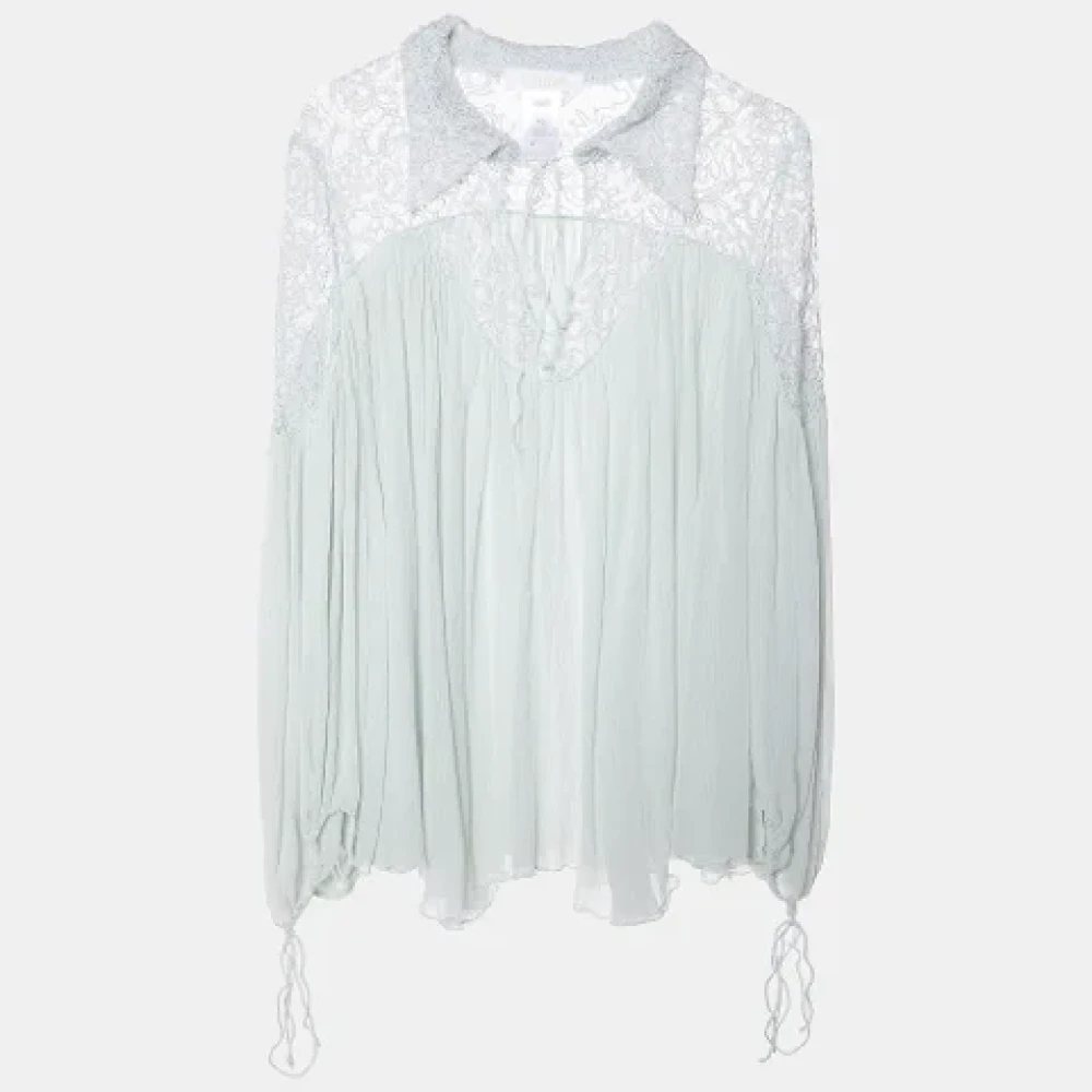 Chloé Pre-owned Lace tops Green Dames