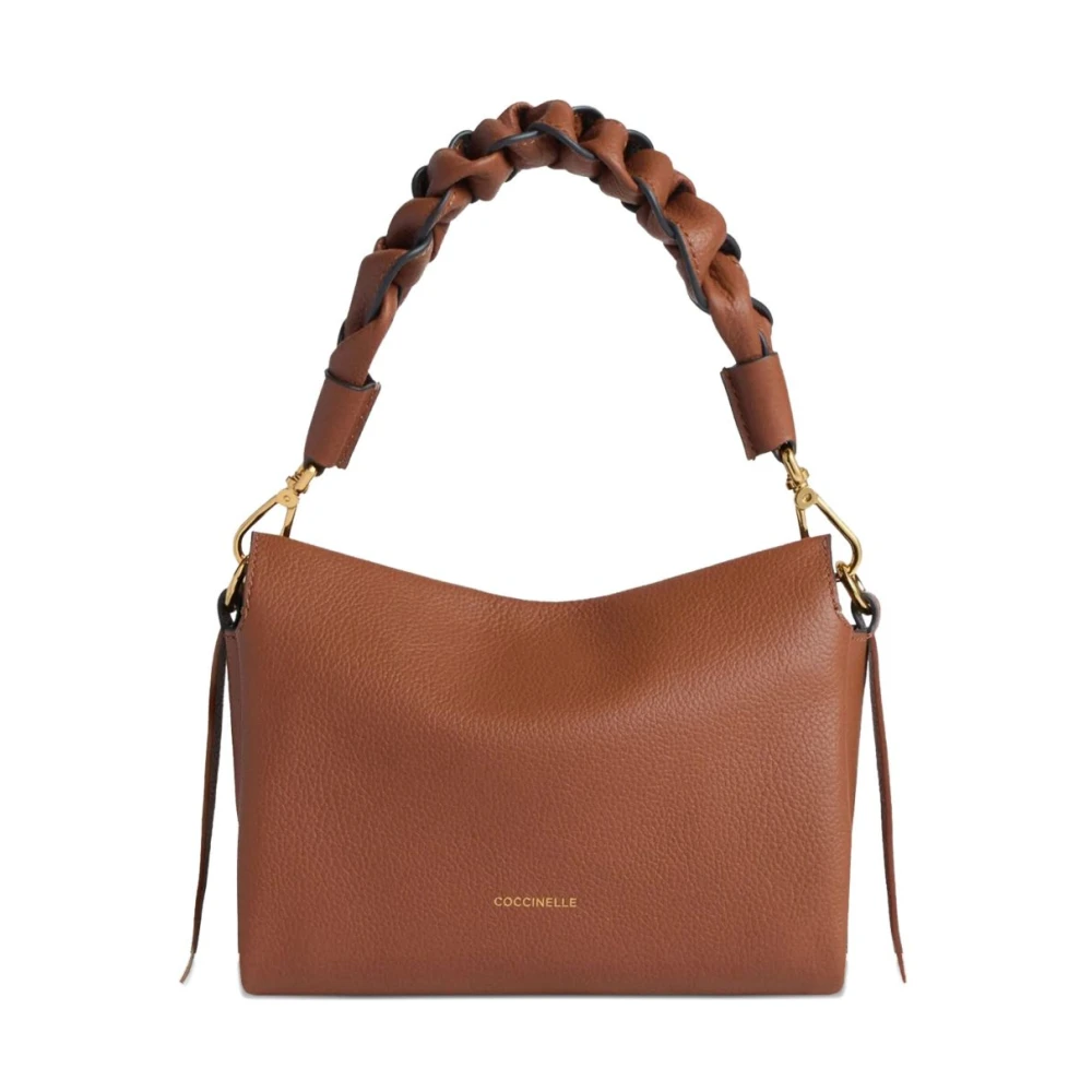 Coccinelle Brown Shoulder Bags, Female, One Size, Stylish Bags Collection