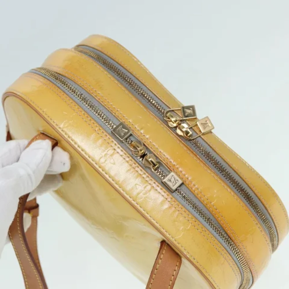 Louis Vuitton Vintage Pre-owned Leather backpacks Yellow Dames