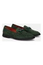 mocassin-en-daim-vert