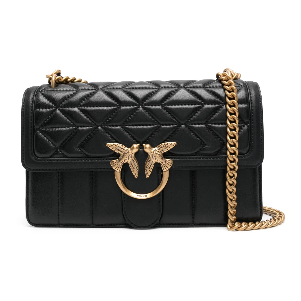 Pinko Gewatteerde Schoudertas Black Dames