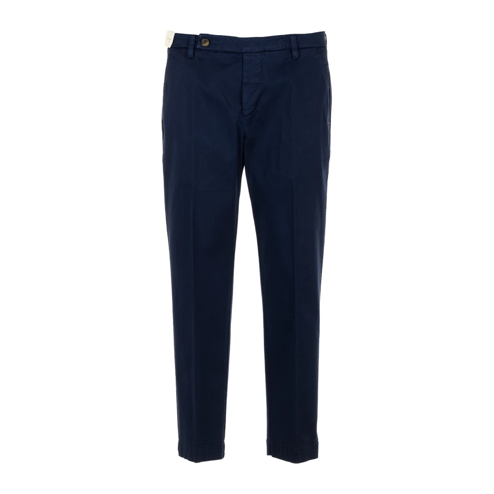 Entre amis Straight Leg Chino's voor Mannen Blue Heren