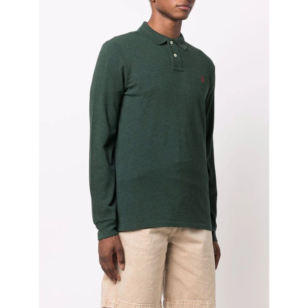 Polo Ralph Lauren Heather Longsleeve Gebreid Green Heren