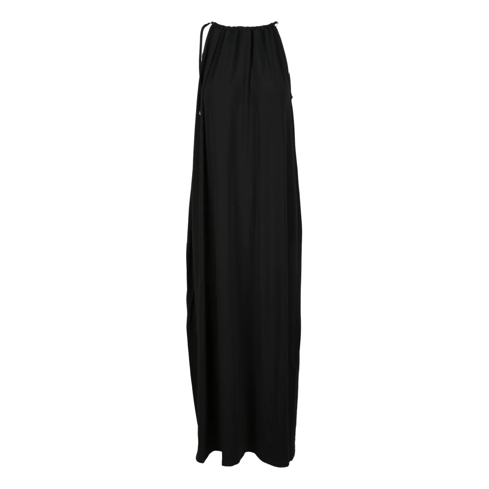 Max Mara Dames Strandkleding Jurk Viscose Elastaan Black Dames