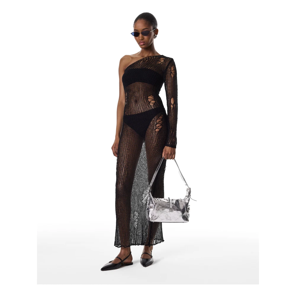 Kazar Studio Zilver metallic leren handtas Gray Dames