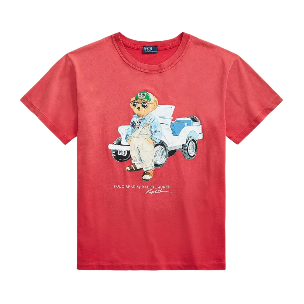 Polo Ralph Lauren T-shirt met motief- en labelprint model 'TRUCK'