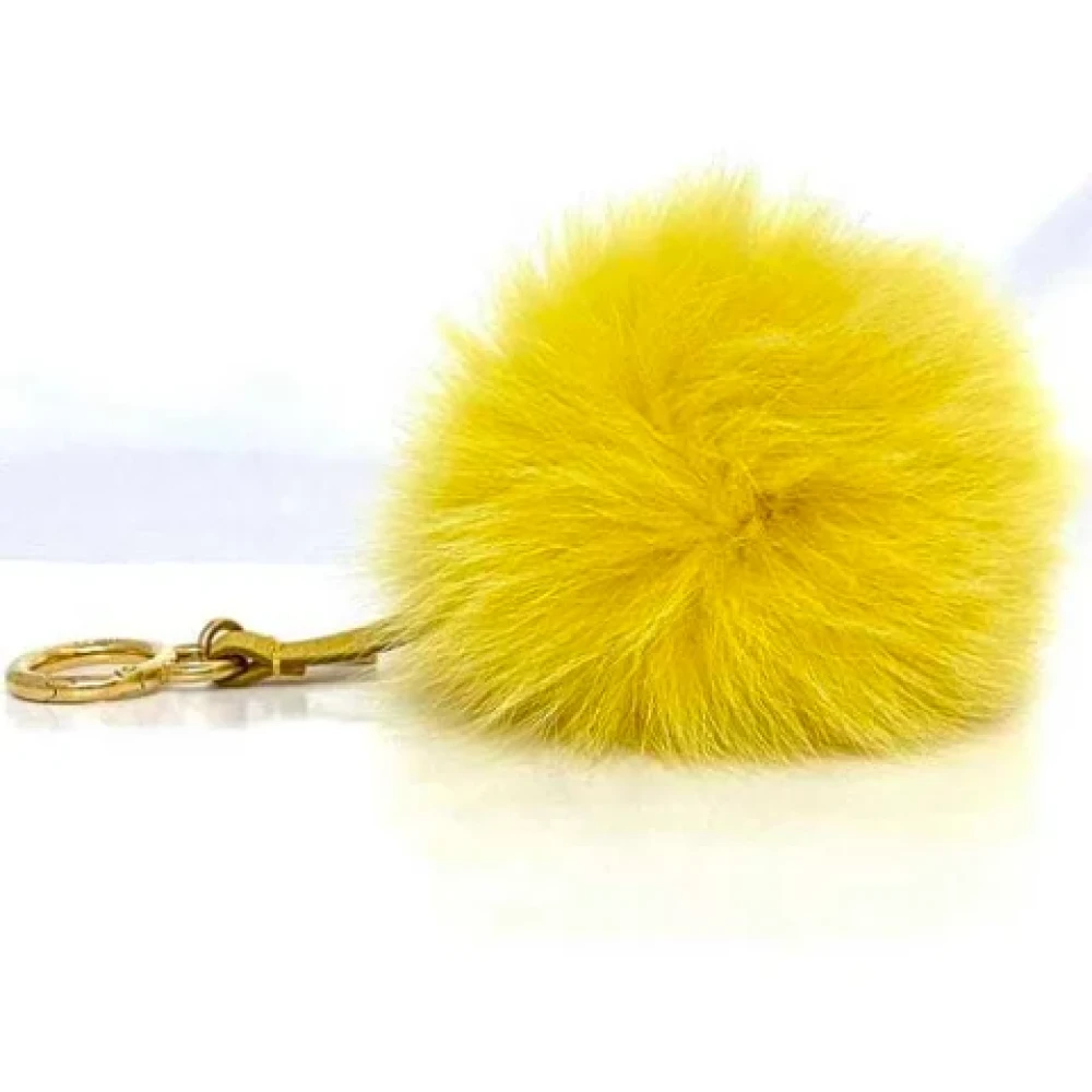 Fendi Vintage Pre-owned Fur key-holders Yellow Dames