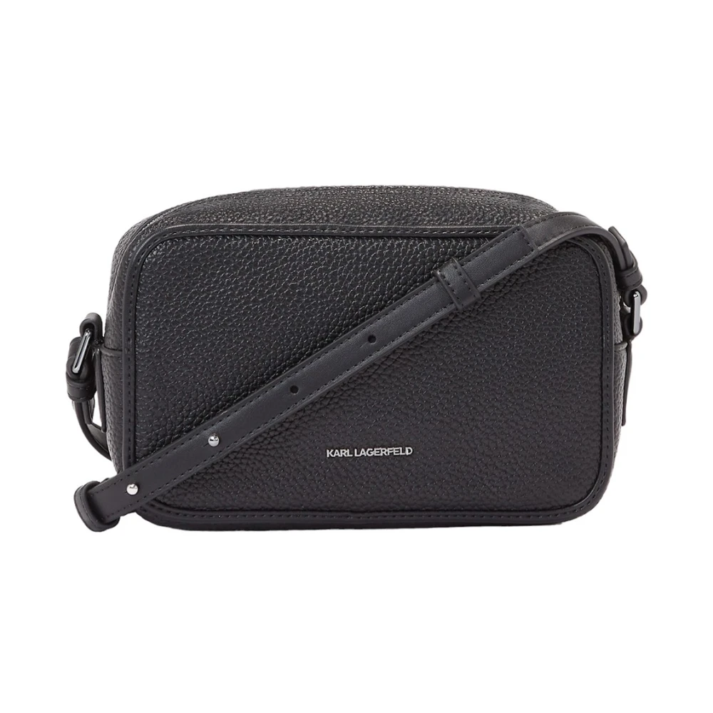 Karl Lagerfeld Korrelige cameratas in zwart Black Dames