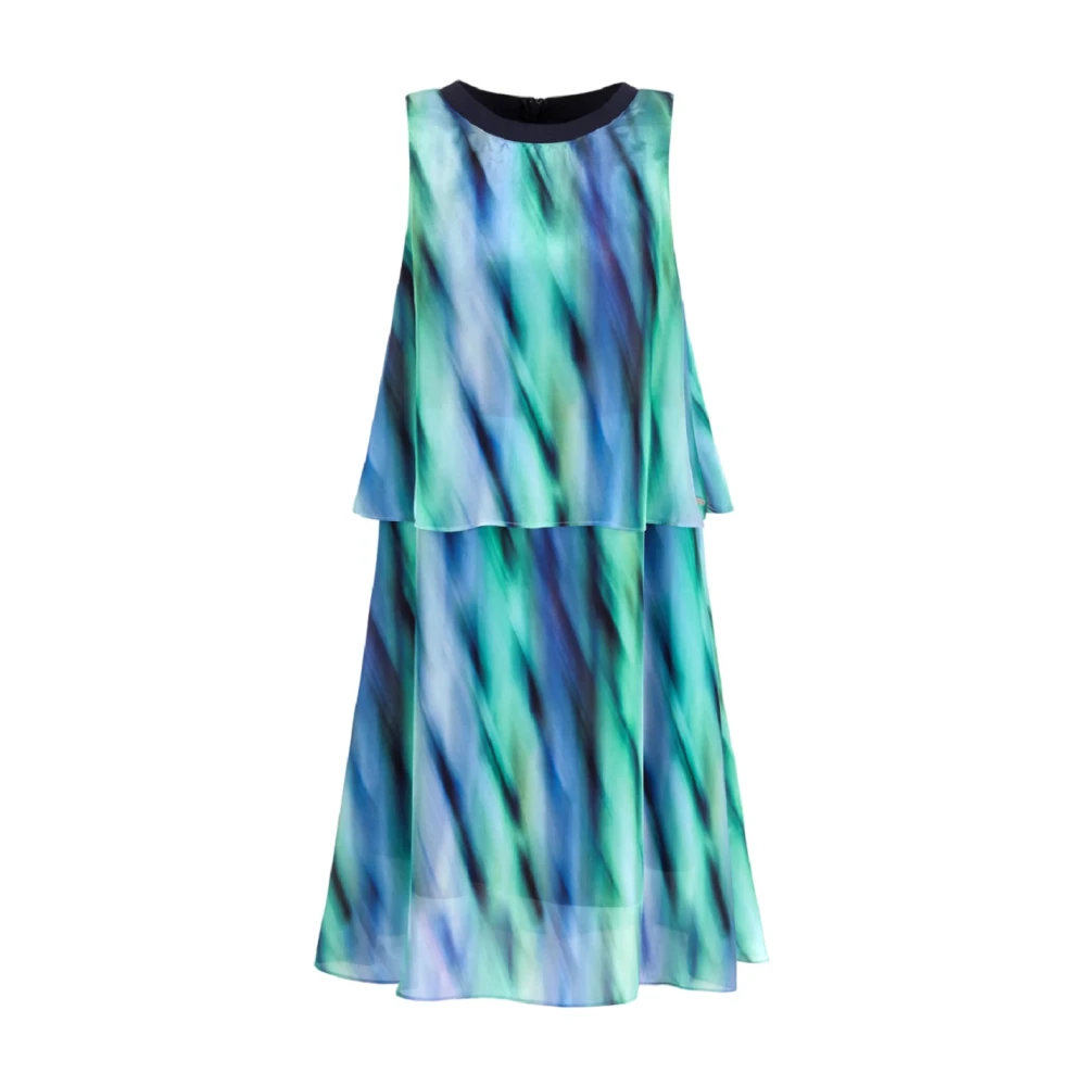 Armani Exchange Fantasia Satijnen Jurk Multicolor Dames