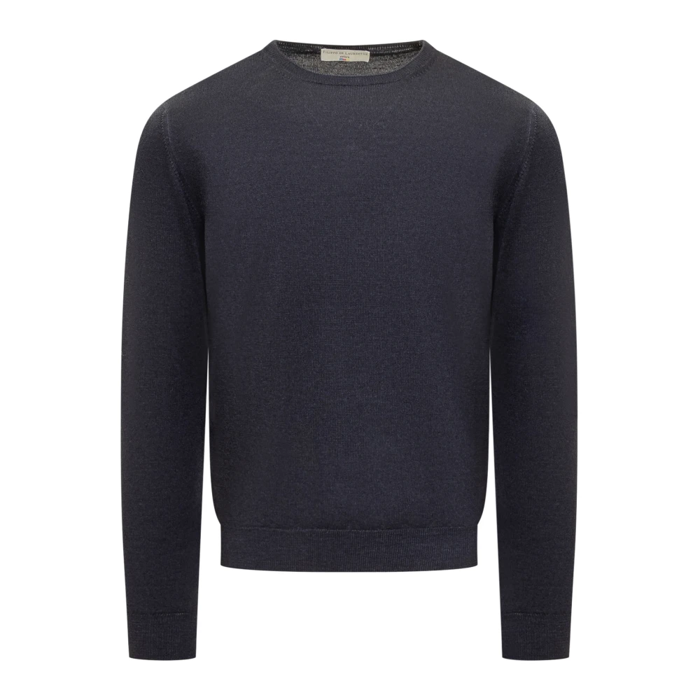 Filippo De Laurentiis Mysig Cloud Crew Neck Sweater Blue, Herr