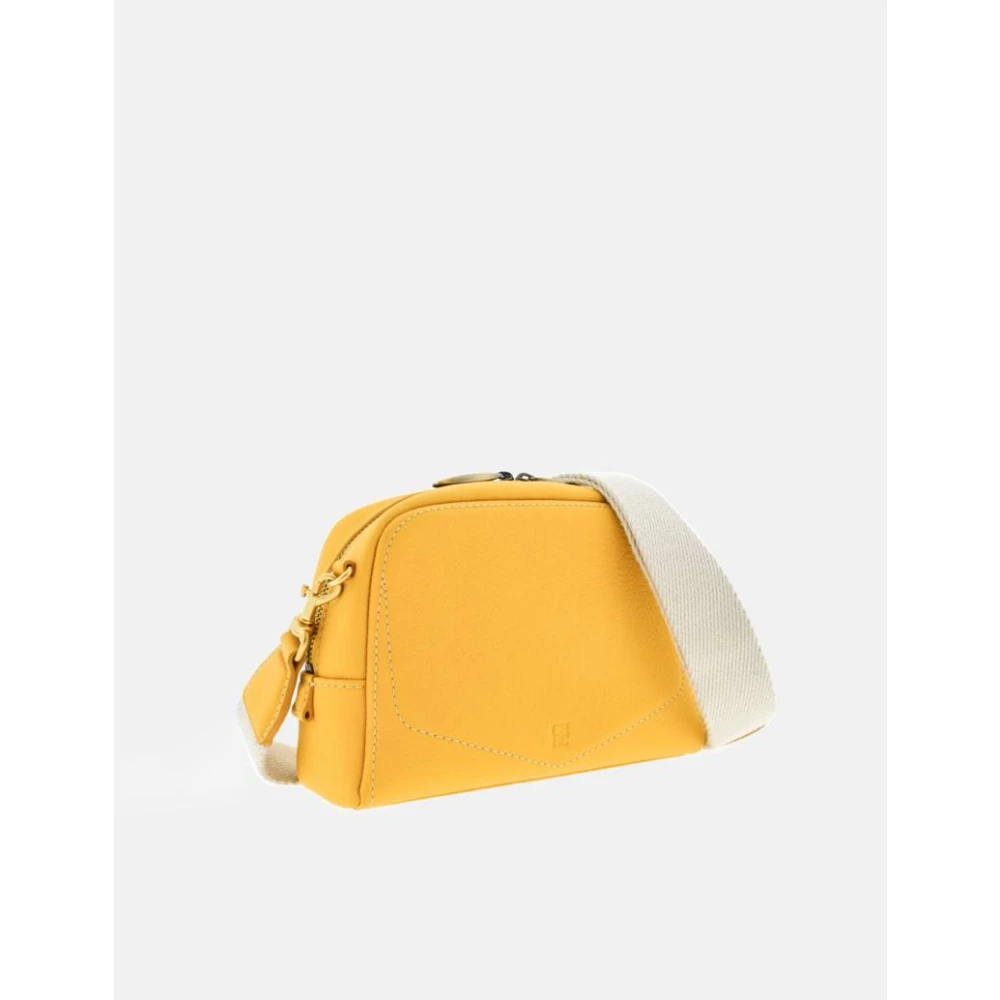 Carolina Herrera Crossbody tas met Blazon stiksels Yellow Dames