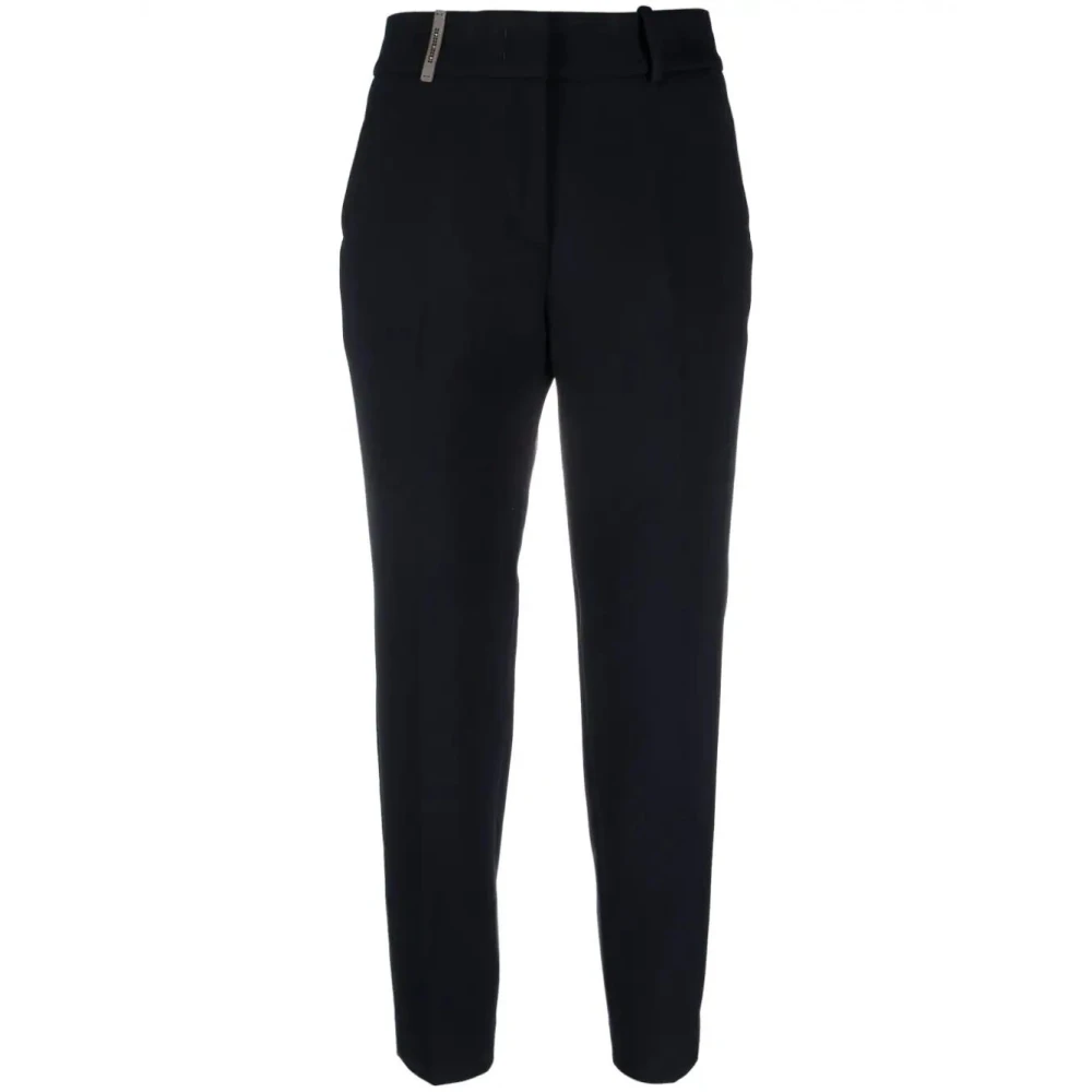 PESERICO Stijlvolle Panta Broek Black Dames