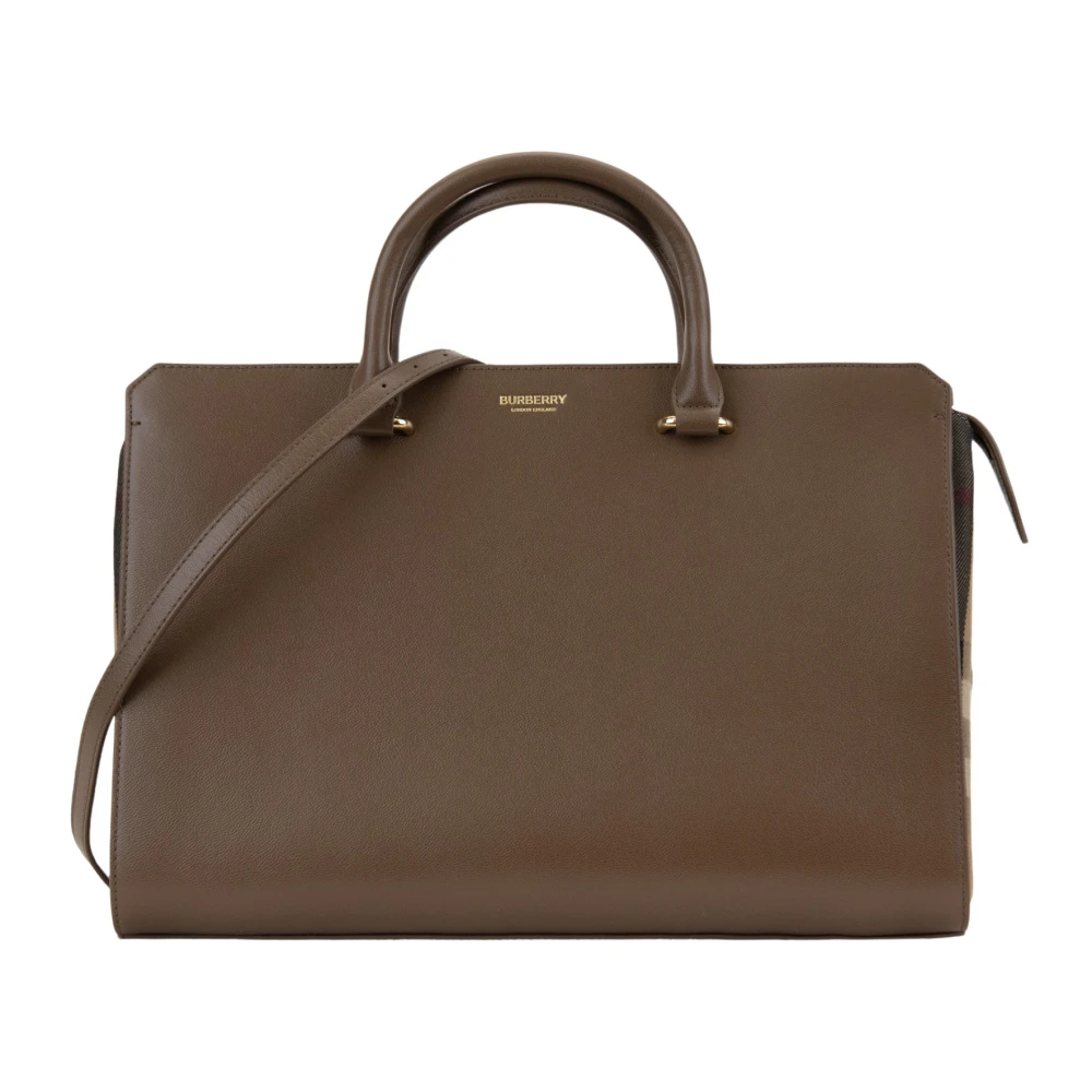 Burberry Stijlvolle schoudertas voor dames met rits Brown Dames