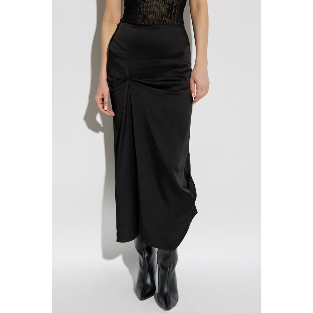 Victoria Beckham Gedrapeerde rok Black Dames