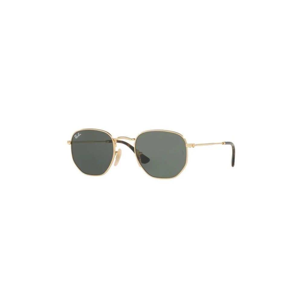 Ray-Ban Unisex Square Gold Green Hexagonal 3548N Sunglasses - Image 12