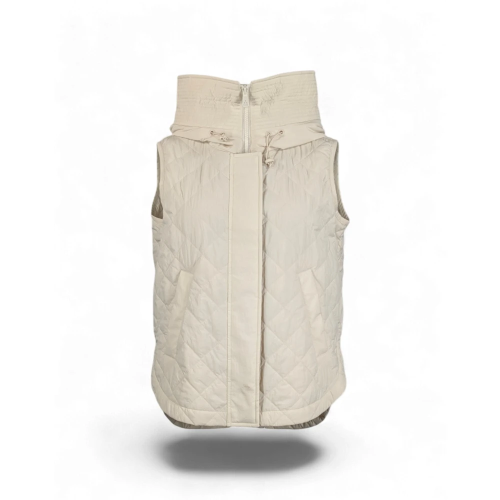 Peuterey Beige Waistcoats, Female, Xs, Madeira Smanicato