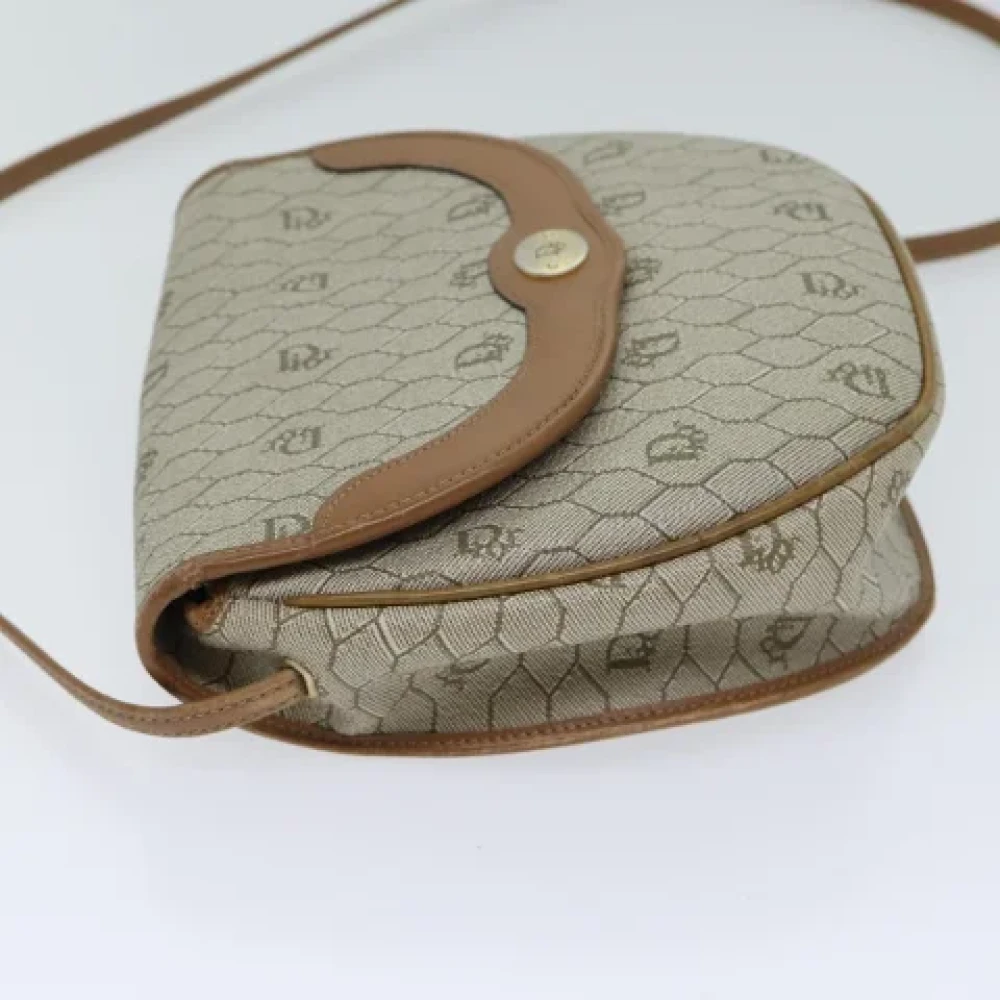 Dior Vintage Pre-owned Leather dior-bags Beige Dames