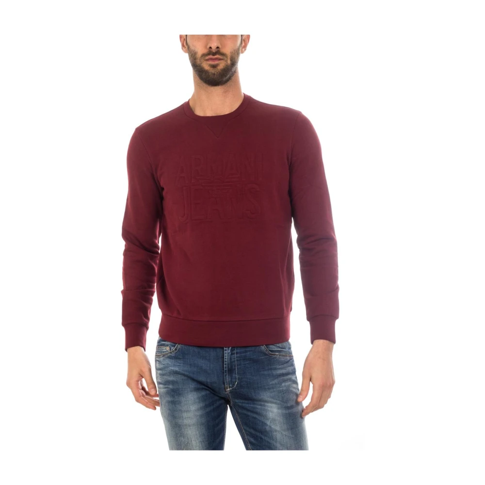 Armani Jeans Men's Red Sweatshirts, Xs, 6X6m266jpazbordeaux