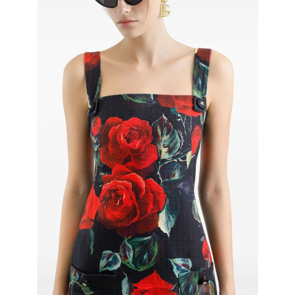 Dolce & Gabbana Multicolor Bloemenjurk Dameskleding Multicolor Dames
