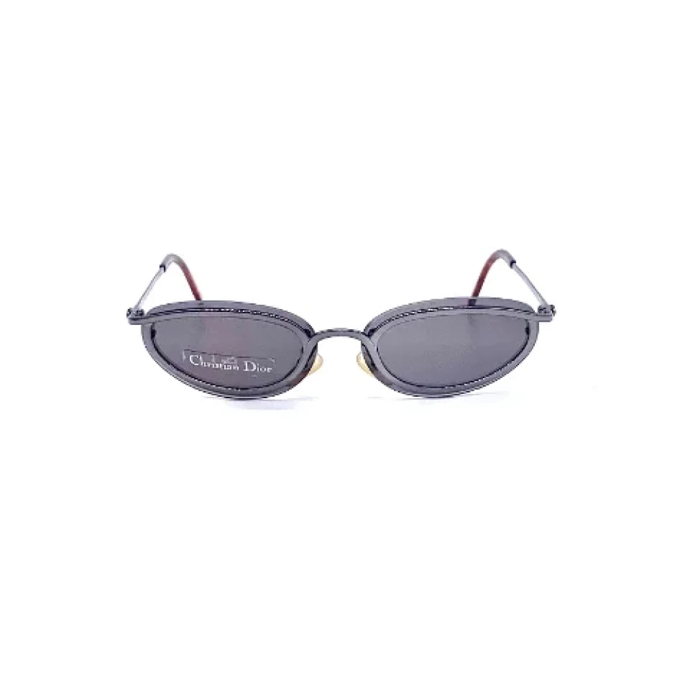 Dior Vintage Pre-owned Metal sunglasses Gray Dames