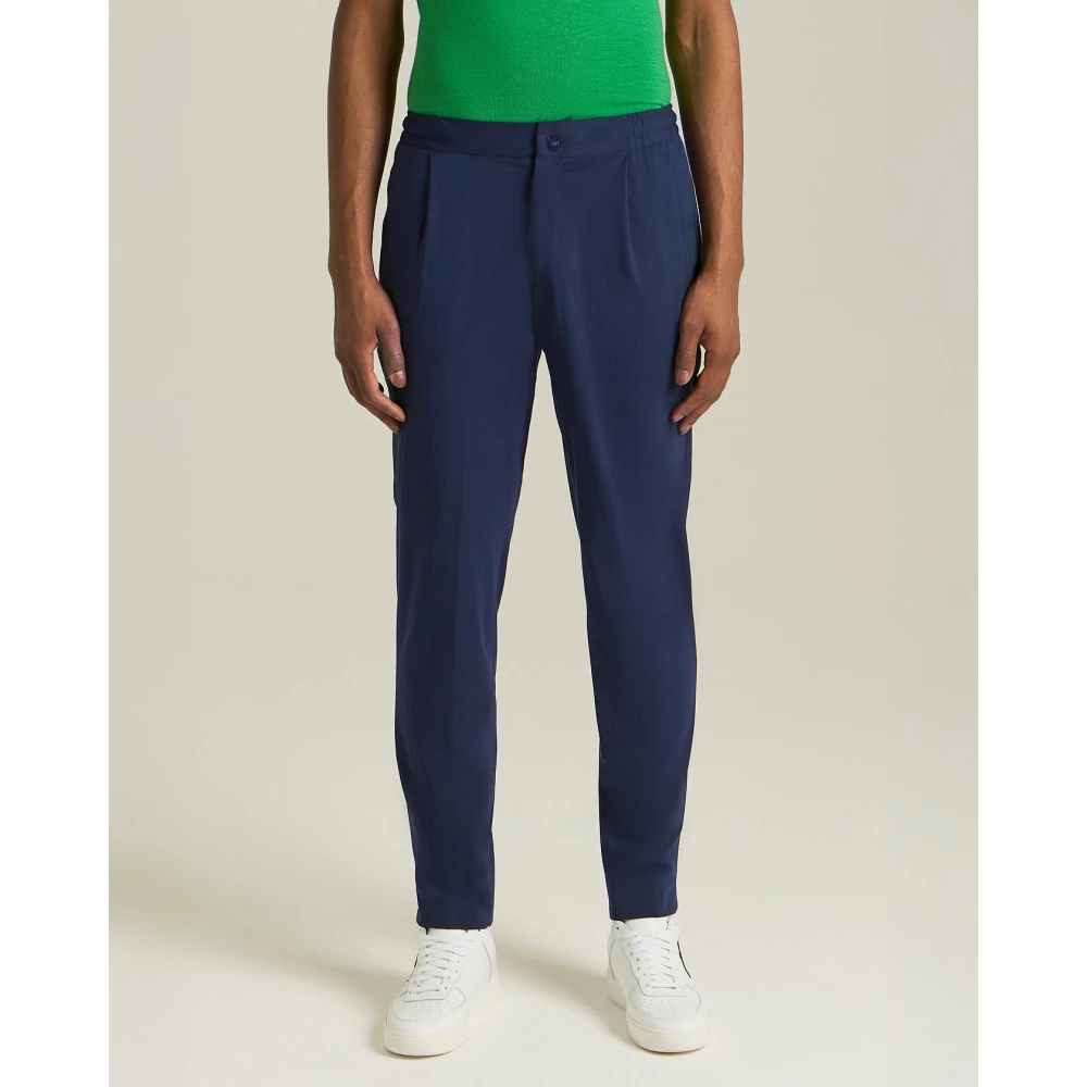 Kiton Moderne wollen pak met stedelijke esthetiek Blue Heren