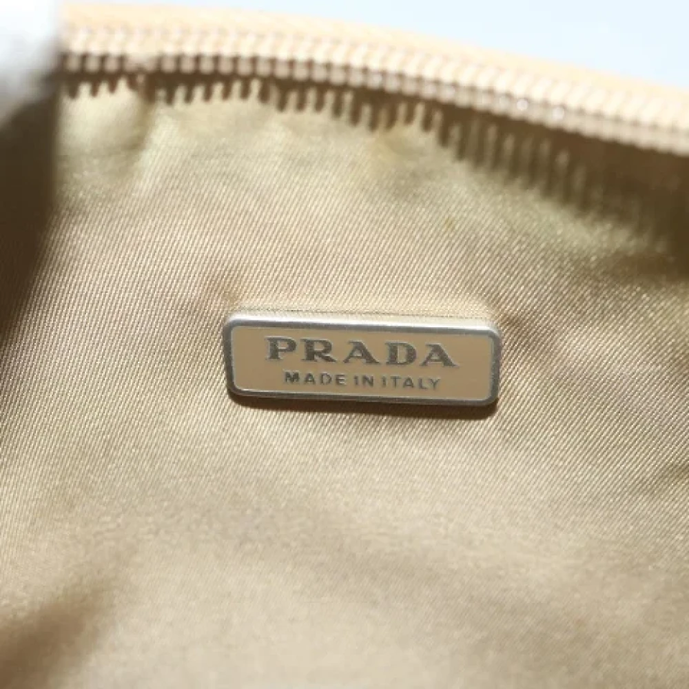 Prada Vintage Pre-owned Canvas shoulder-bags Green Dames
