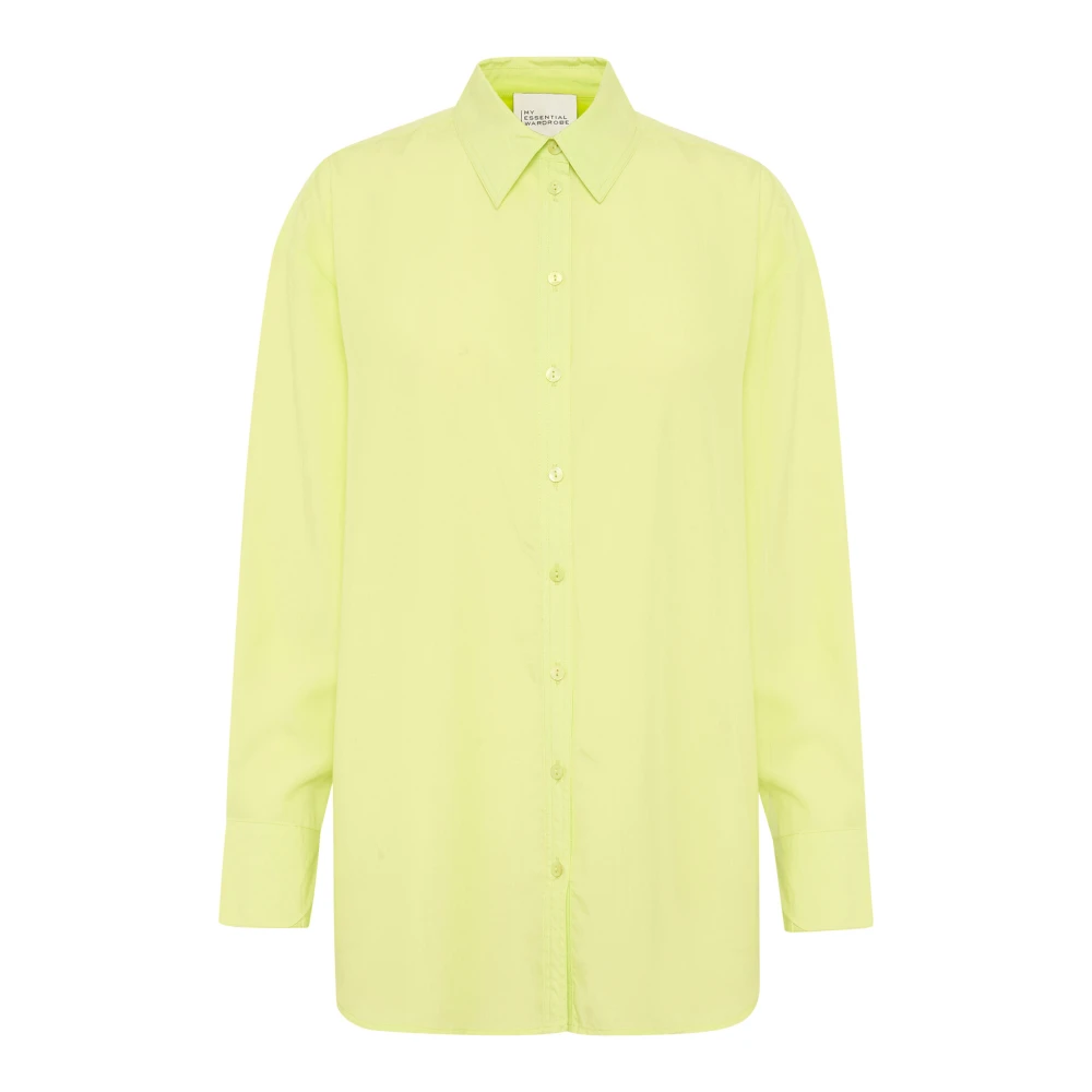 My Essential Wardrobe Lime Sherbet Tullamw Shirt Bluser Green Dames