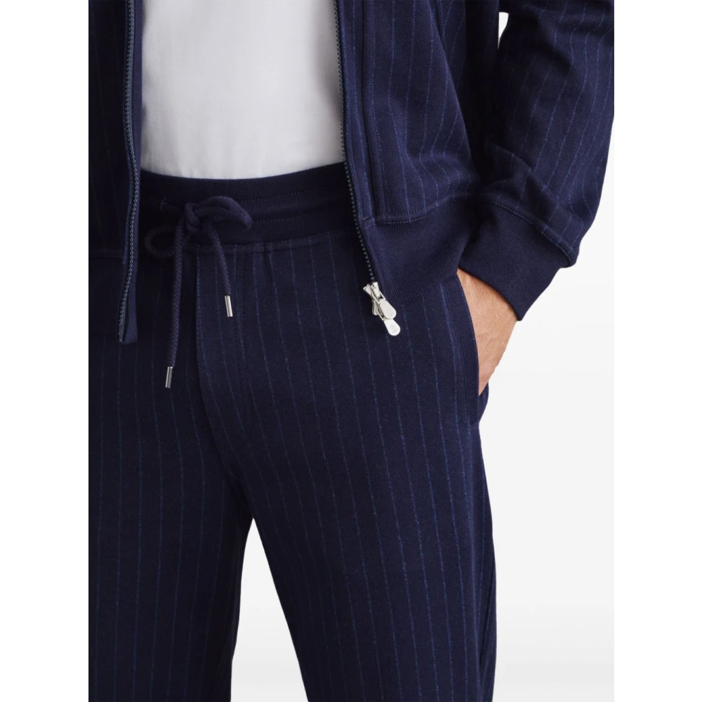 BRUNELLO CUCINELLI Blauwe Joggingbroek Blue Heren