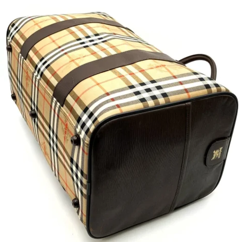 Burberry Vintage Pre-owned Canvas travel-bags Brown Dames