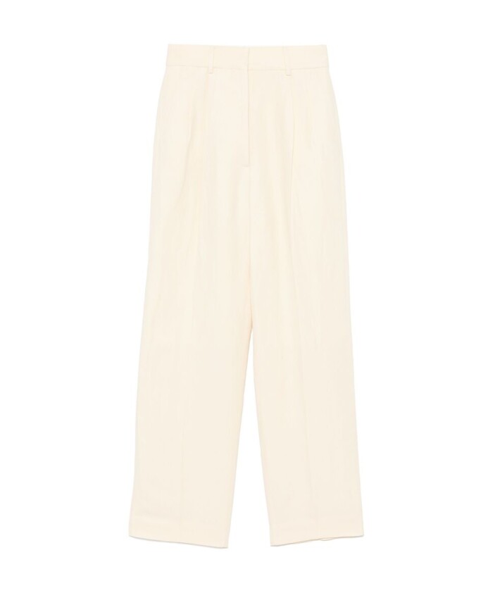 pantalon-jaune-beurre-avec-details-plisses
