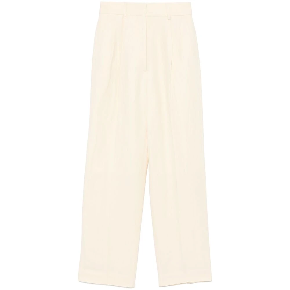 Blazé Milano Boter Gele Broek met Plooidetails Yellow Dames
