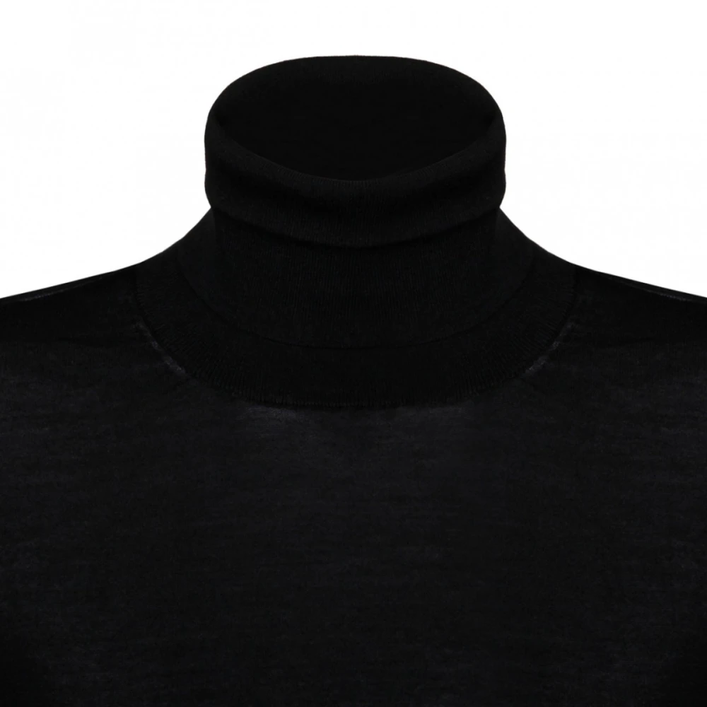 Calvin Klein Zwarte transparante achterpand trui Black Dames