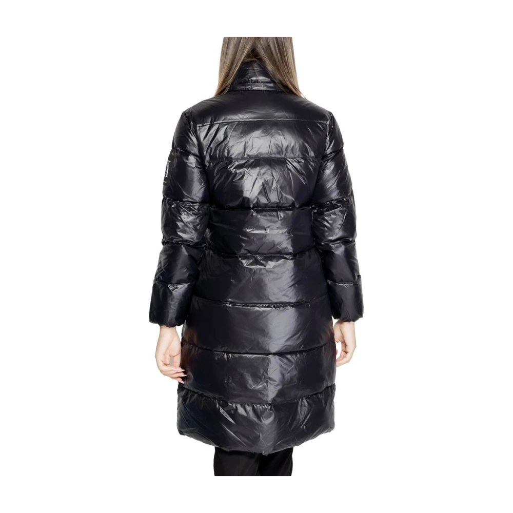 Armani Exchange Zwarte Polyamide Dames Herfst Winter Jas Black Dames