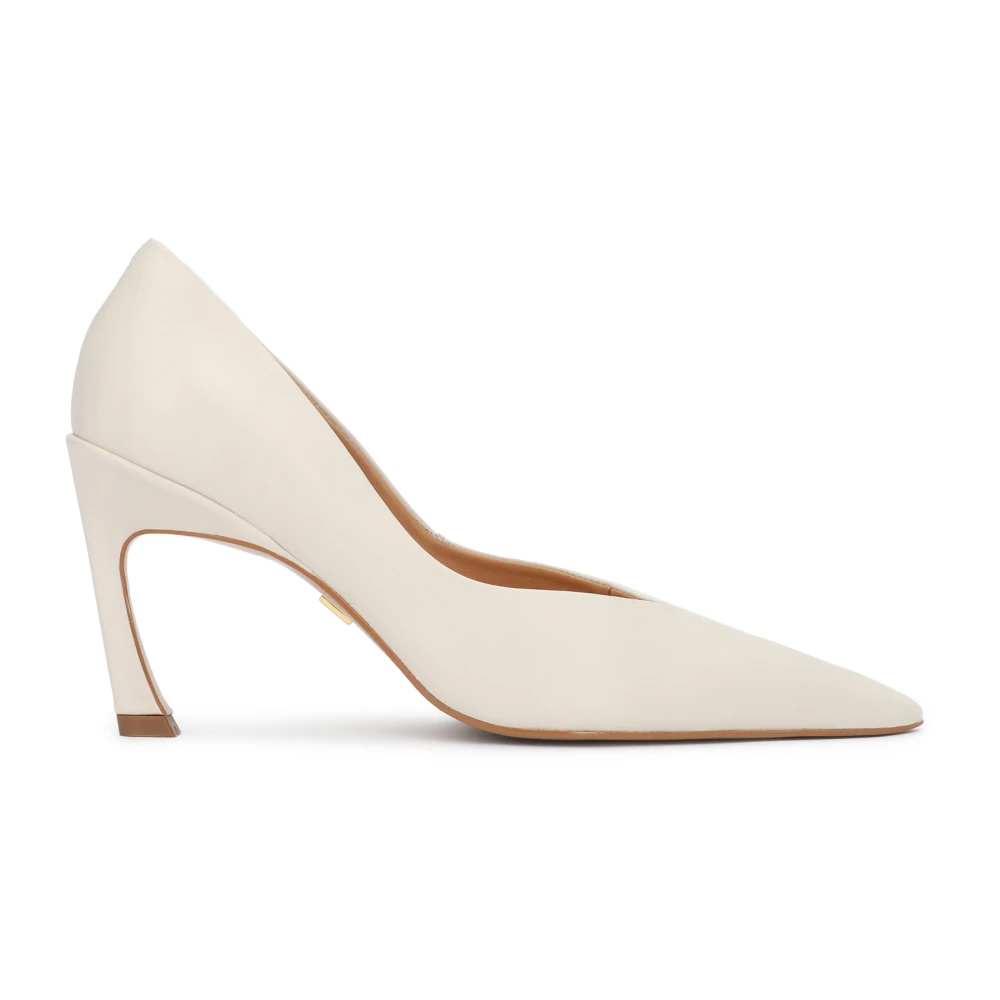 Kazar Kvinno Beige Skor Dam, 37 Eu, Läder, Eleganta Pumps