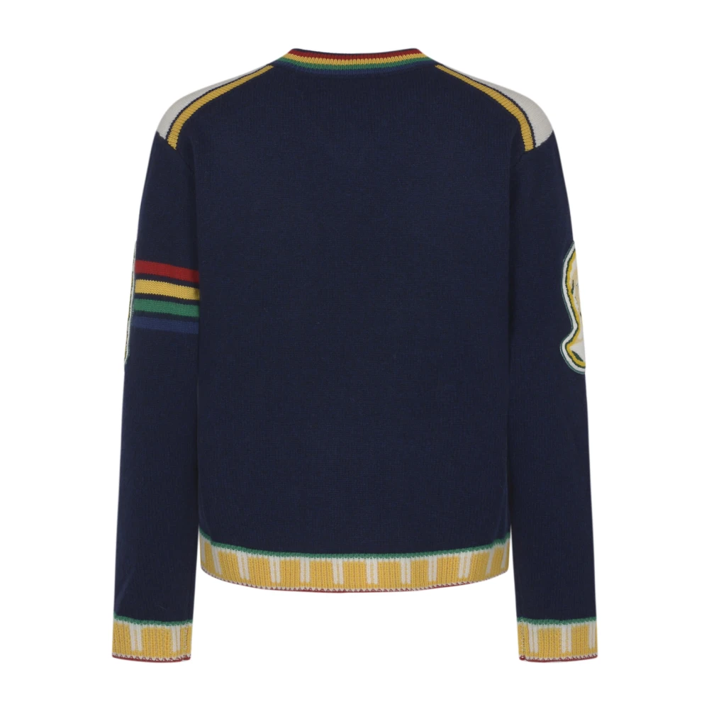 Casablanca Blauwe Broederschap Jumper Sweater Multicolor Heren