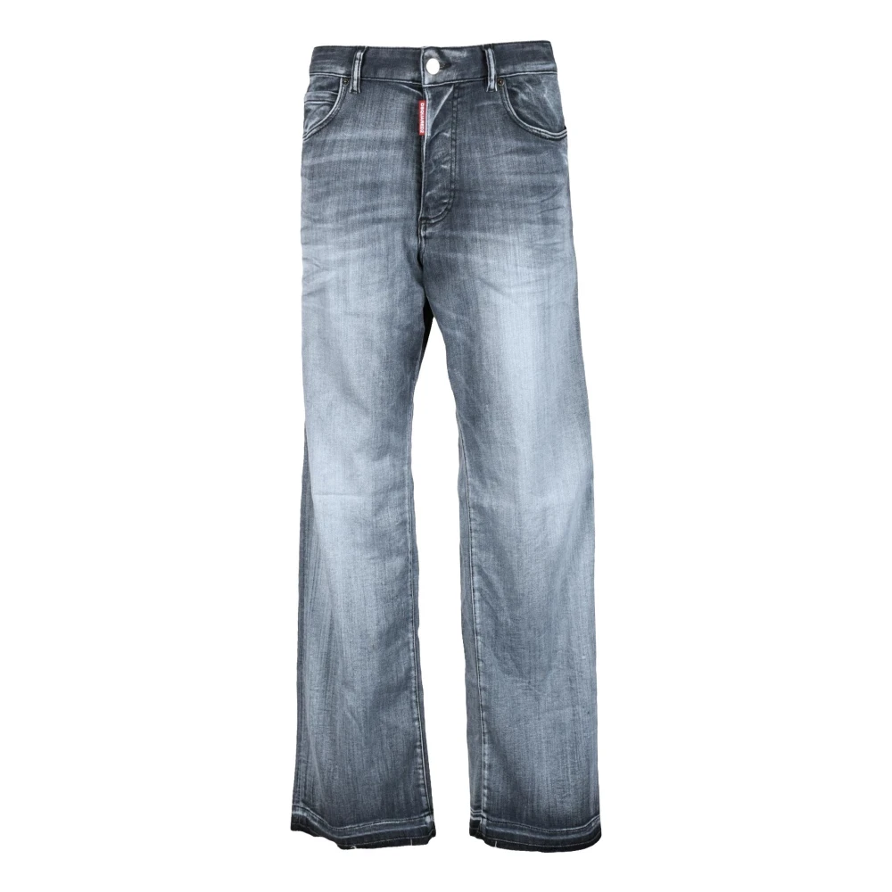 Dsquared2 Katoenmix Stretch Jeans Gray Dames