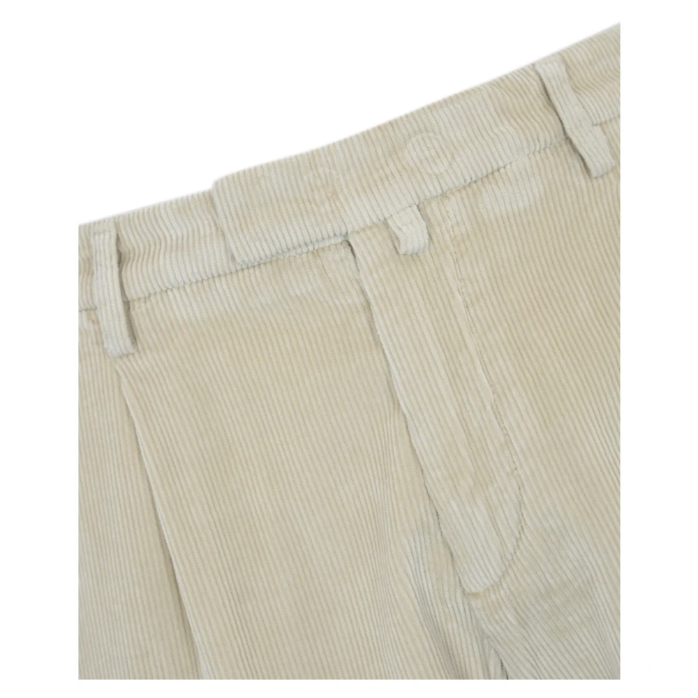Briglia Beige Fluwelen Broek Slim Fit Beige Heren